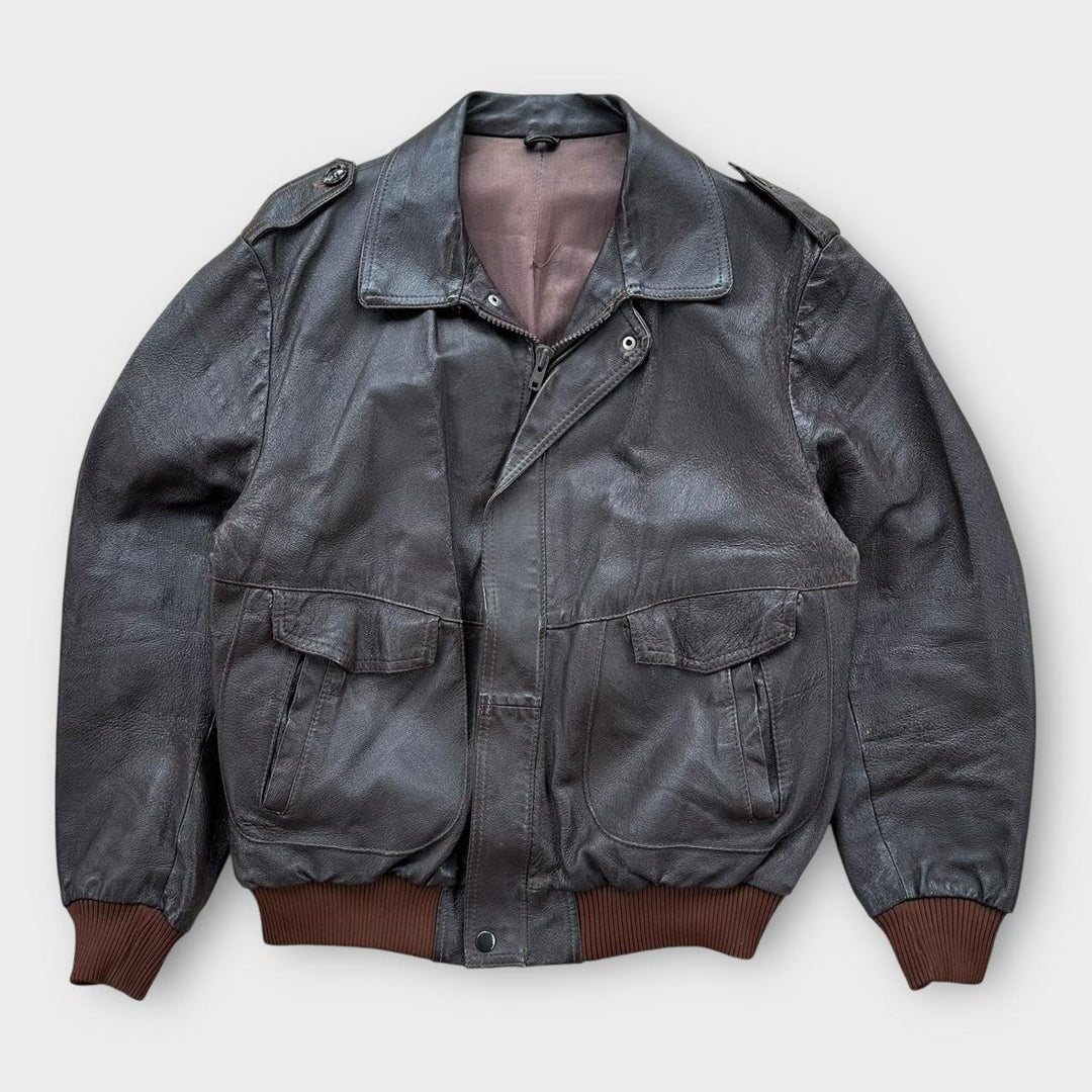 Geaca de zbor din piele vintage - mare