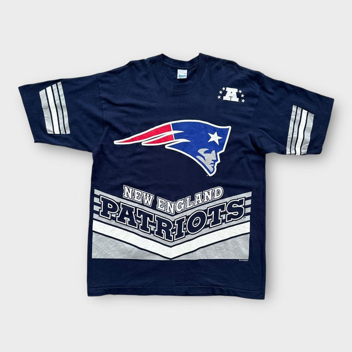 Tricou Vintage Patriots cu o singură cusătură - XL