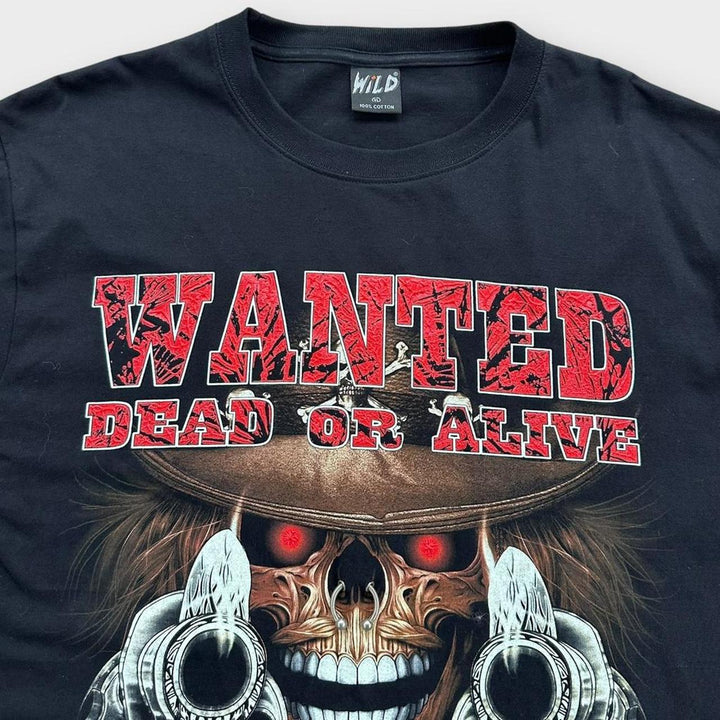 Tricou grafic cu craniu - XL