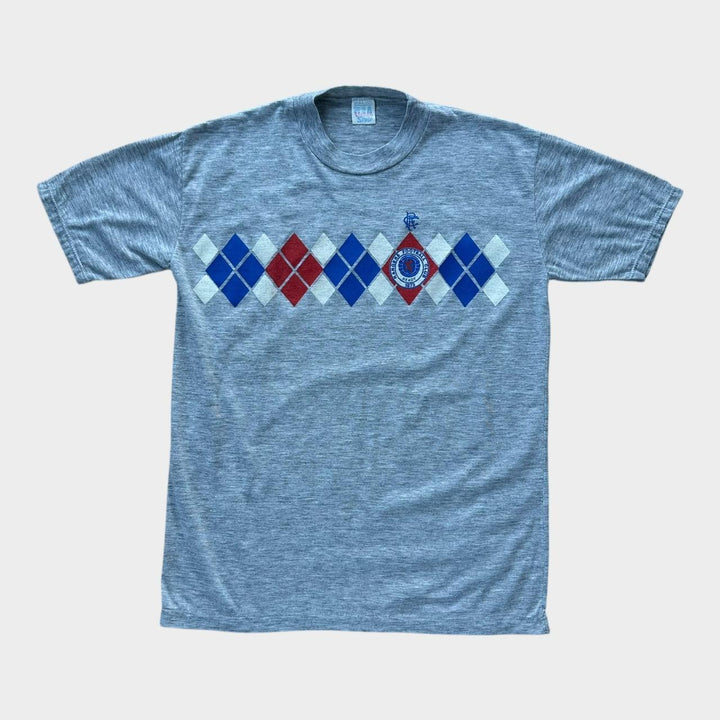 Tricou grafic de fotbal de la Rangers din anii 80 - mare (se potrivește ca un mediu)