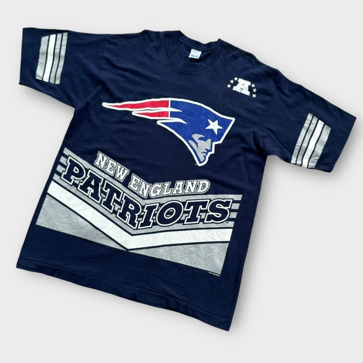Tricou Vintage Patriots cu o singură cusătură - XL