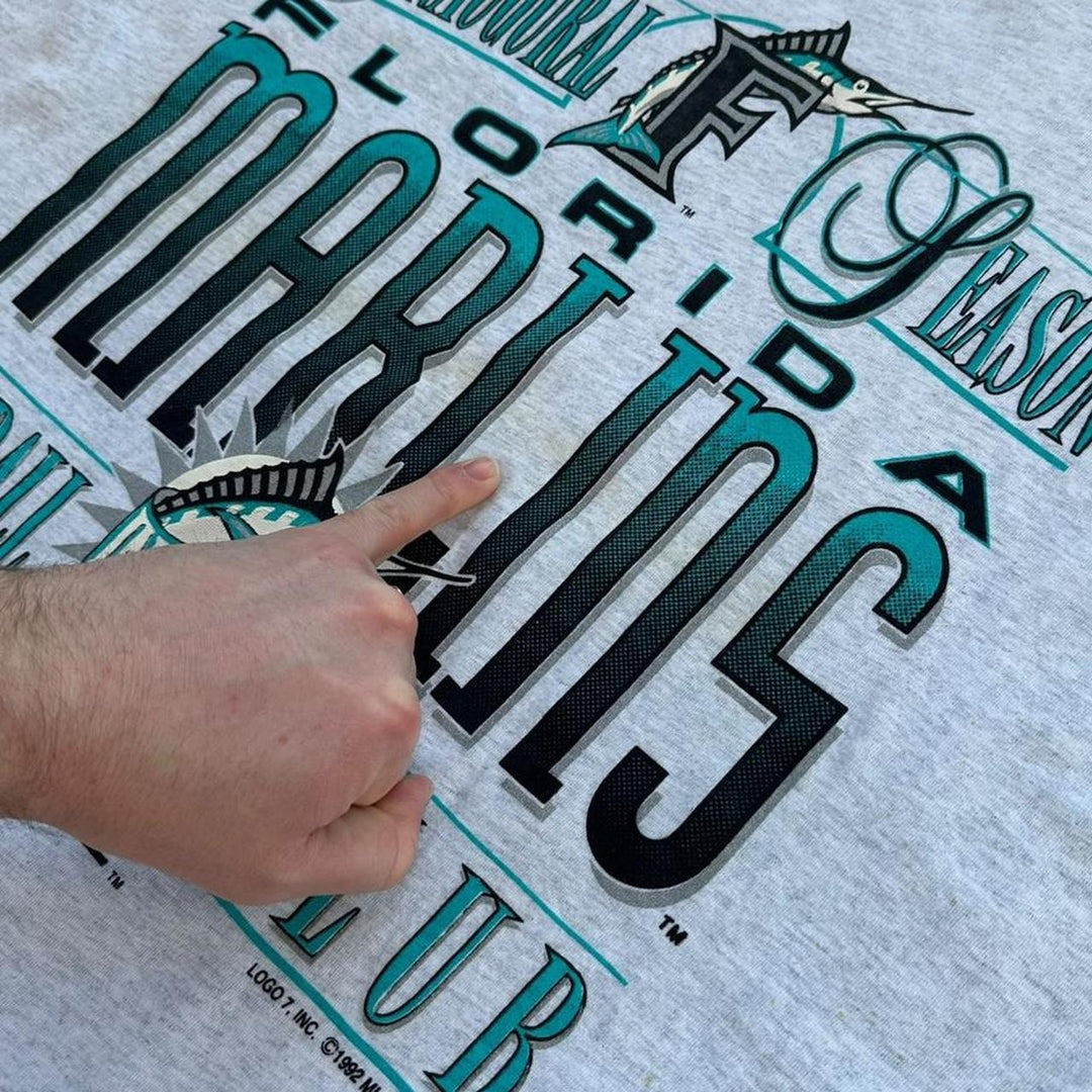 Tricou grafic vintage Florida marlins - XL