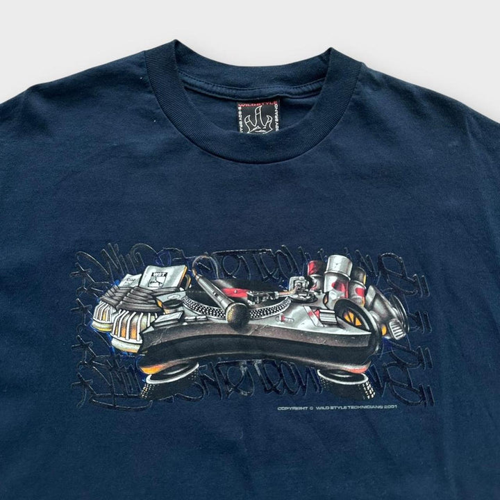 Tricou grafic hip hop Y2K - XL