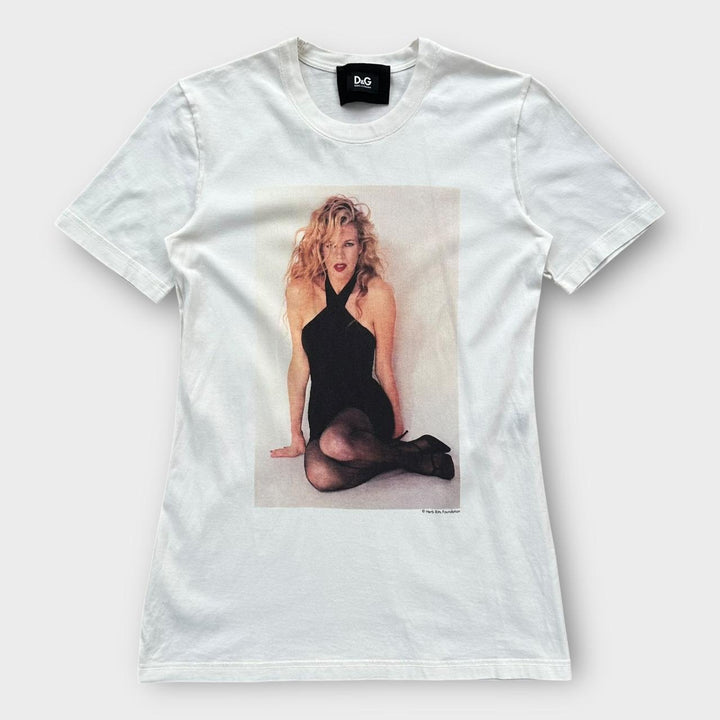 Tricou grafic vintage D&G Kim Basinger - mare pentru femei