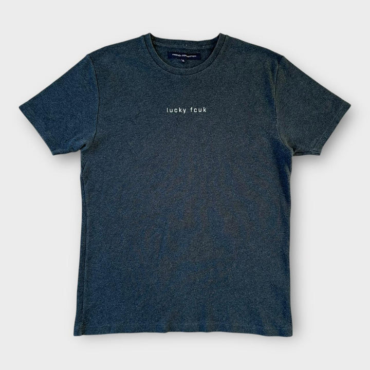 Tricou cu slogan de conectare franceză - XL (se potrivește mediu)