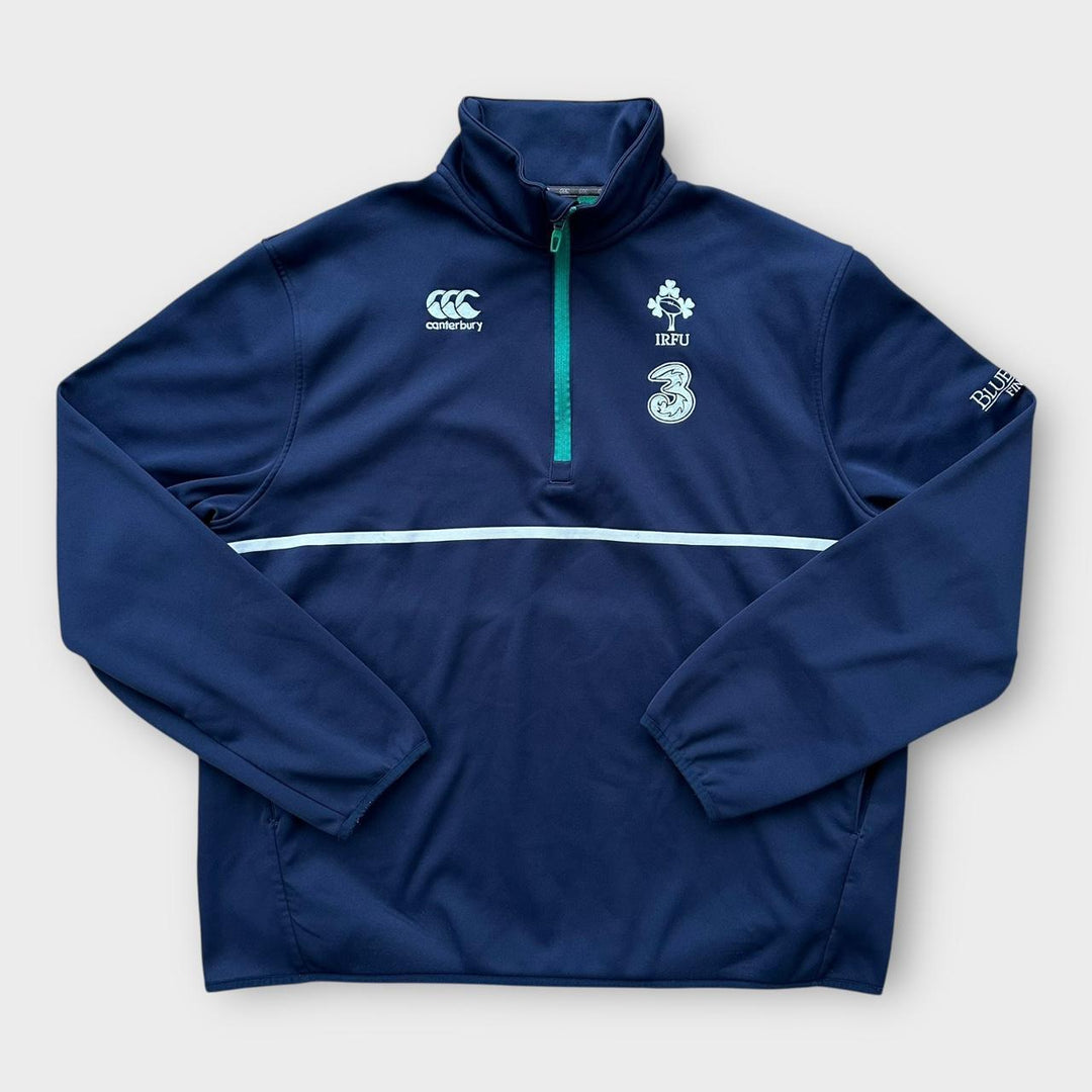 Jumper Irlanda rugby cu fermoar sfert în- XL
