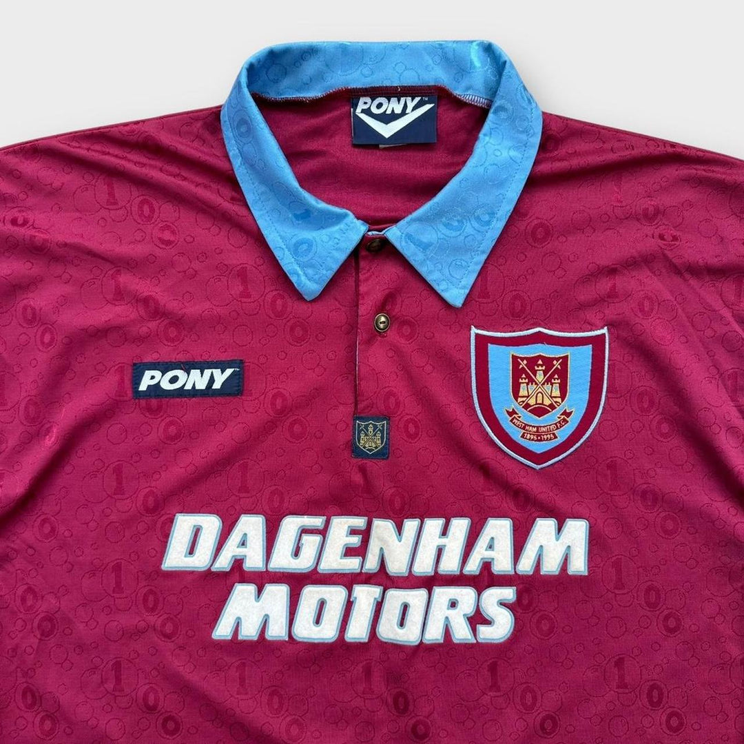 Tricou de fotbal vintage West Ham - mare (baggy)