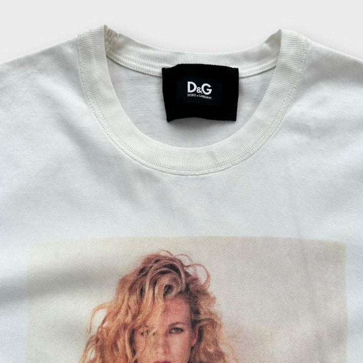 Tricou grafic vintage D&G Kim Basinger - mare pentru femei