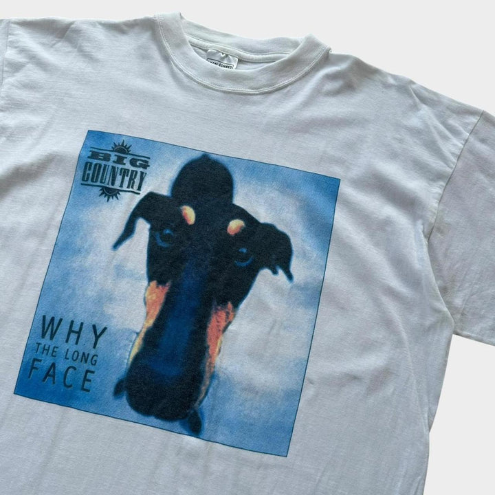 Marea țară de ce tricou vintage cu față lungă - XL