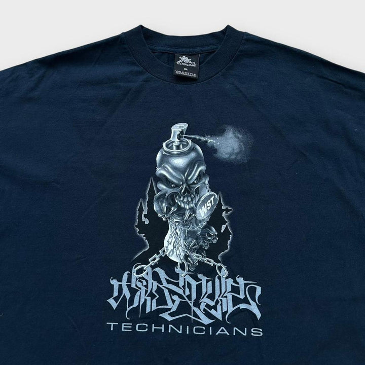 Tricou grafic Tehnicians Hip-Hop în stil sălbatic - XL