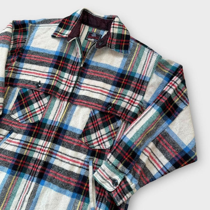 Jachetă de flanel de lână Johnson Woolen Mills - Mare