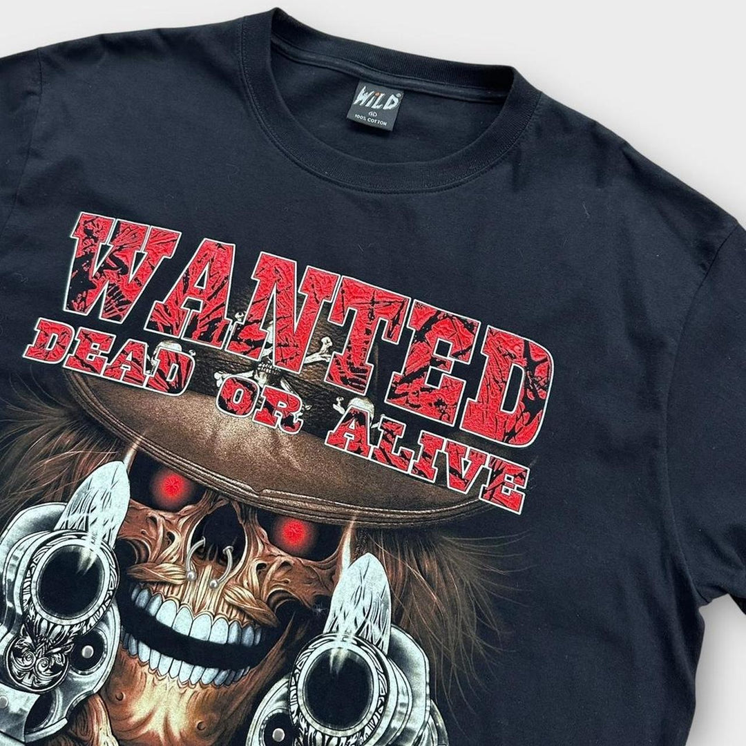 Tricou grafic cu craniu - XL