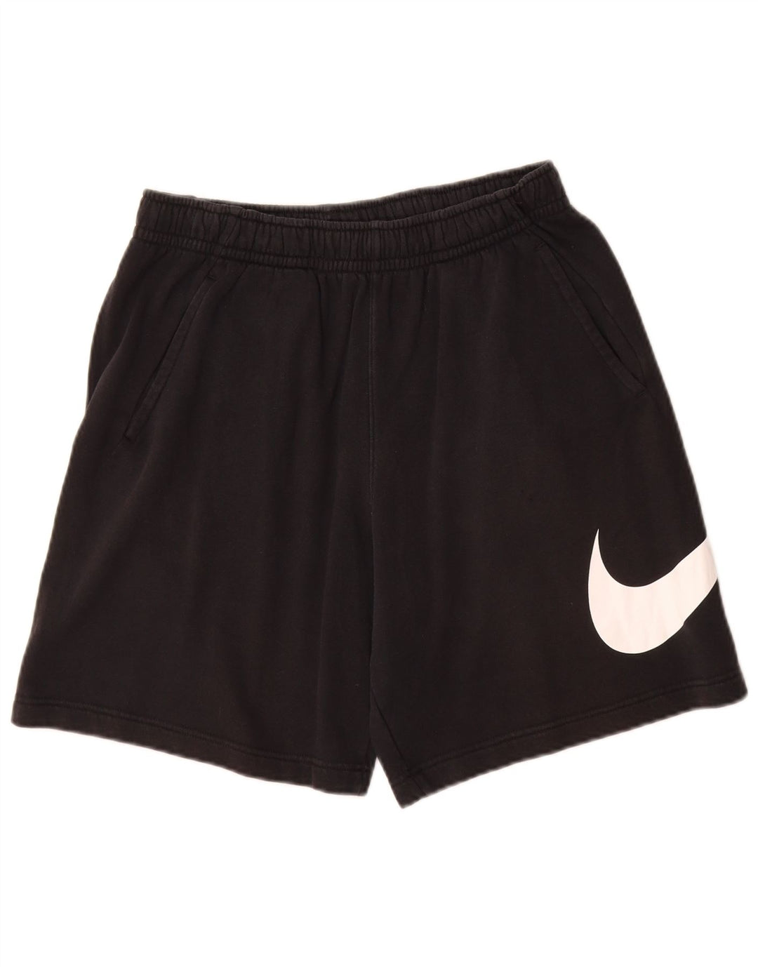 Pantaloni scurți sport grafic Nike pentru bărbați, bumbac negru mic