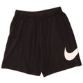 Pantaloni scurți sport grafic Nike pentru bărbați, bumbac negru mic