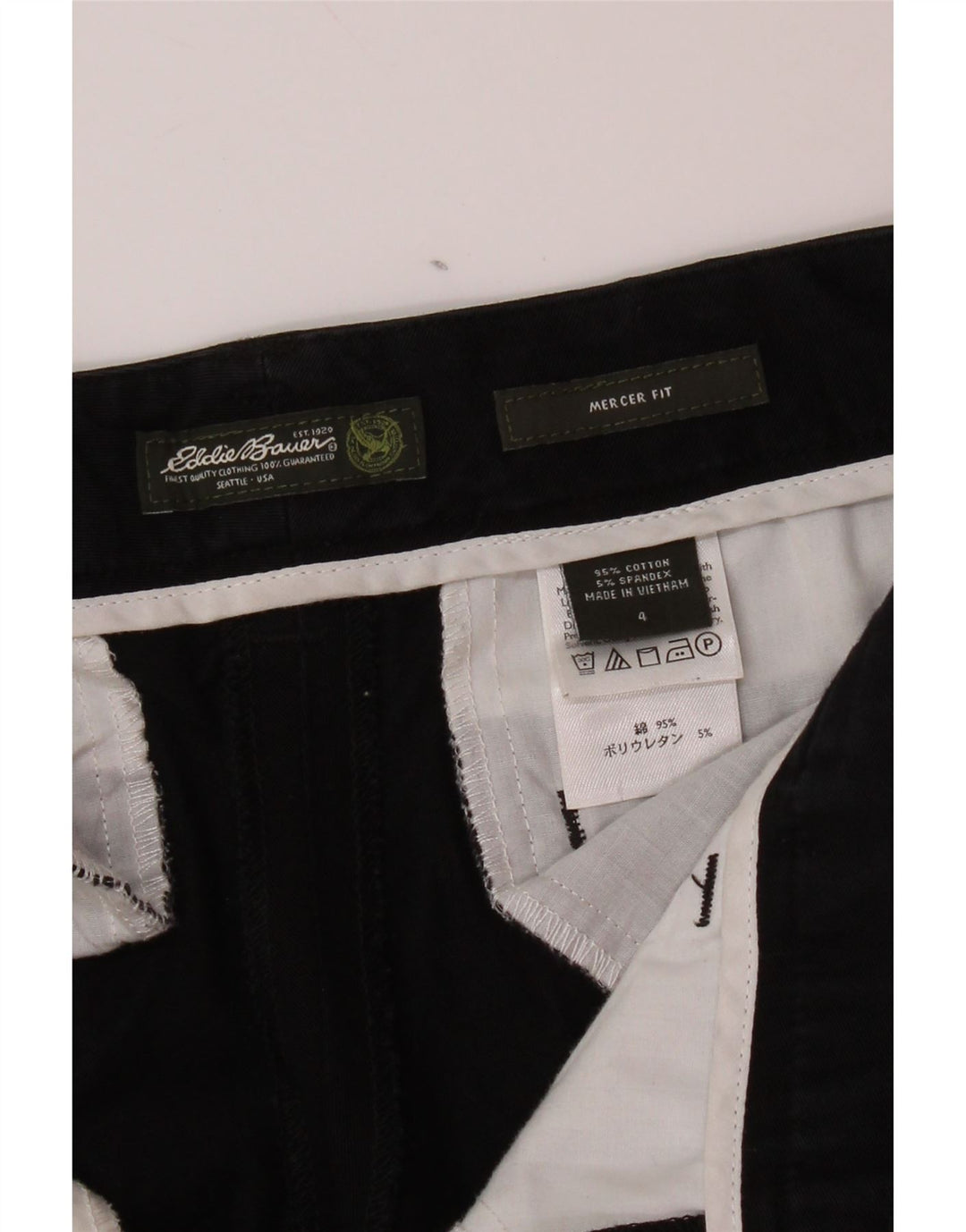 EDDIE BAUER Pantaloni chino pentru femei Mercer Fit US 4 Small W28 L30 Negru