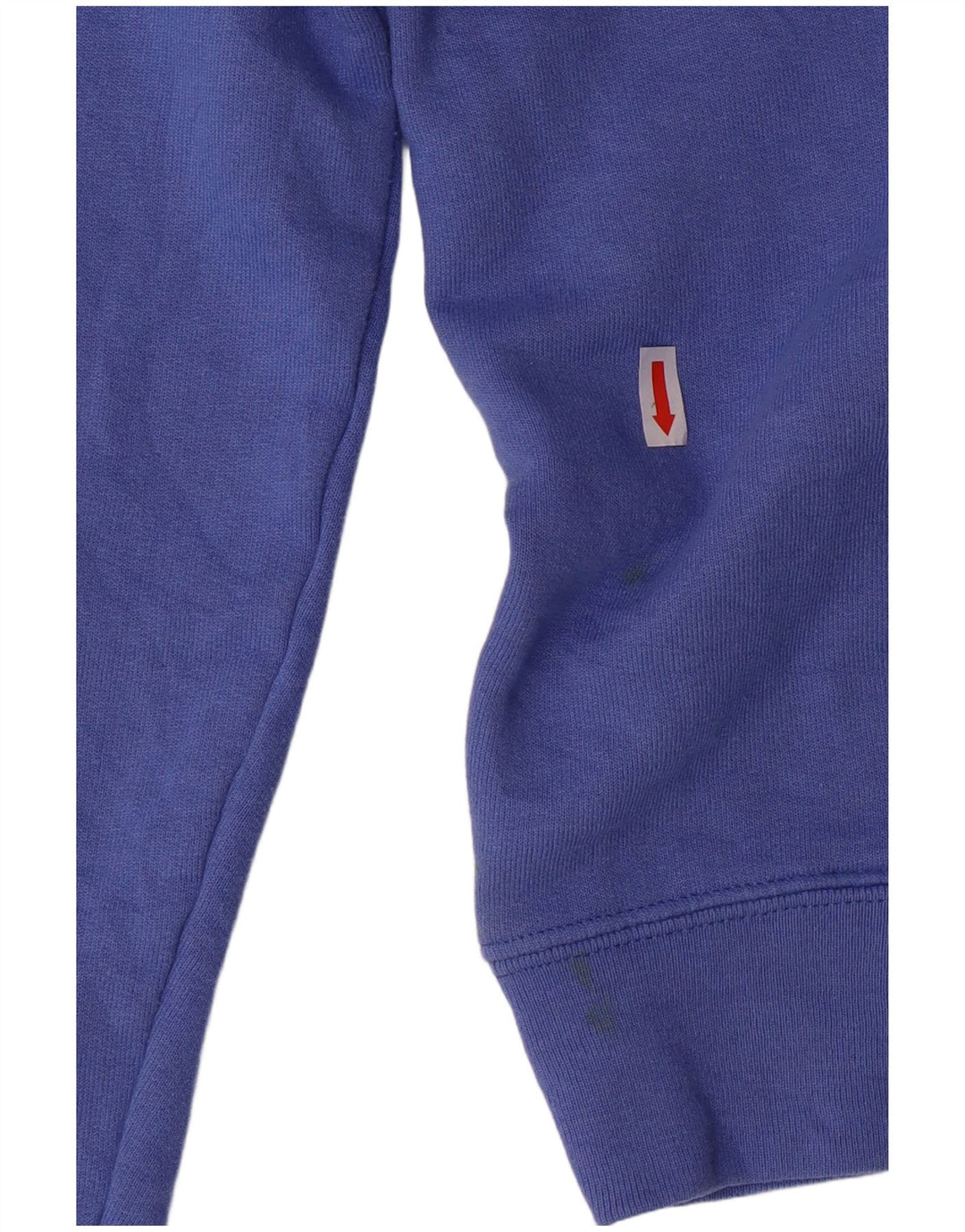 CHAMPION Womens Graphic Hoodie Jumper UK 10 Small Blue Polyester