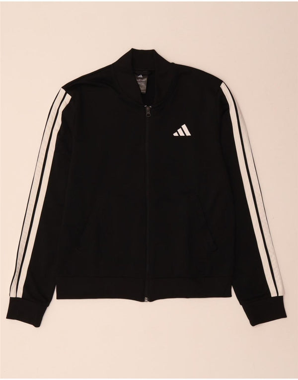 Jachetă de trening pentru femei ADIDAS UK 8/10 Poliester negru mic