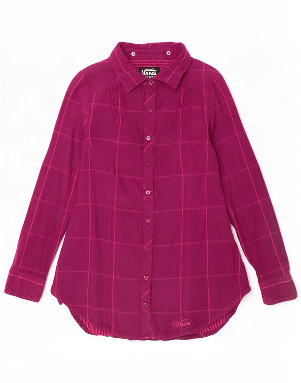 Cămașă Vans pentru femei UK 10 Small Purple Check Bumbac