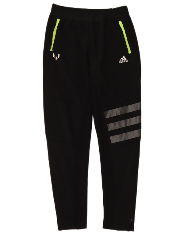 Pantaloni de trening Adidas baieti 13-14 ani poliester negru