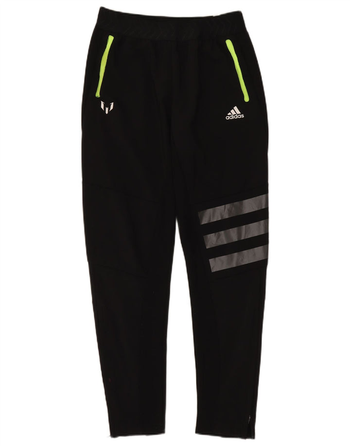 Pantaloni de trening Adidas baieti 13-14 ani poliester negru