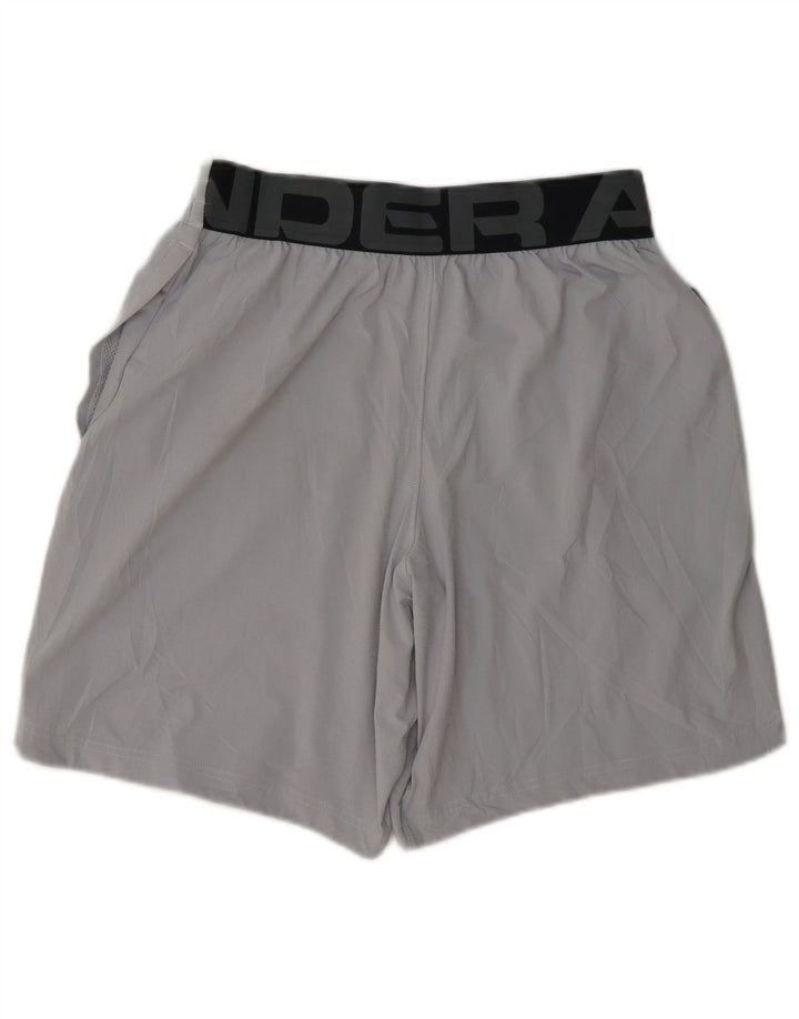 Pantaloni scurți sport grafic Under Armour pentru bărbați, gri, poliester color bloc