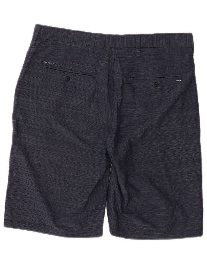 Pantaloni scurți chino pentru bărbați Hurley W32, mediu, bleumarin, poliester cu dungi