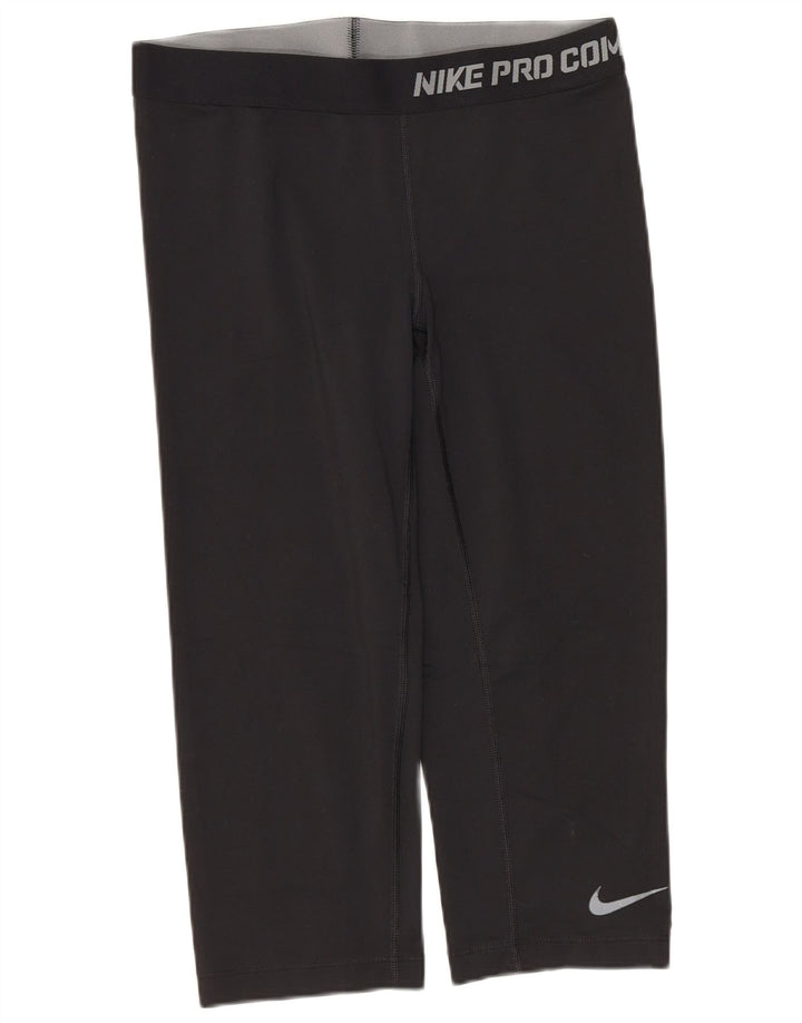 Leggings Nike Dri Fit Graphic Capri pentru femei UK 12 Medium Black