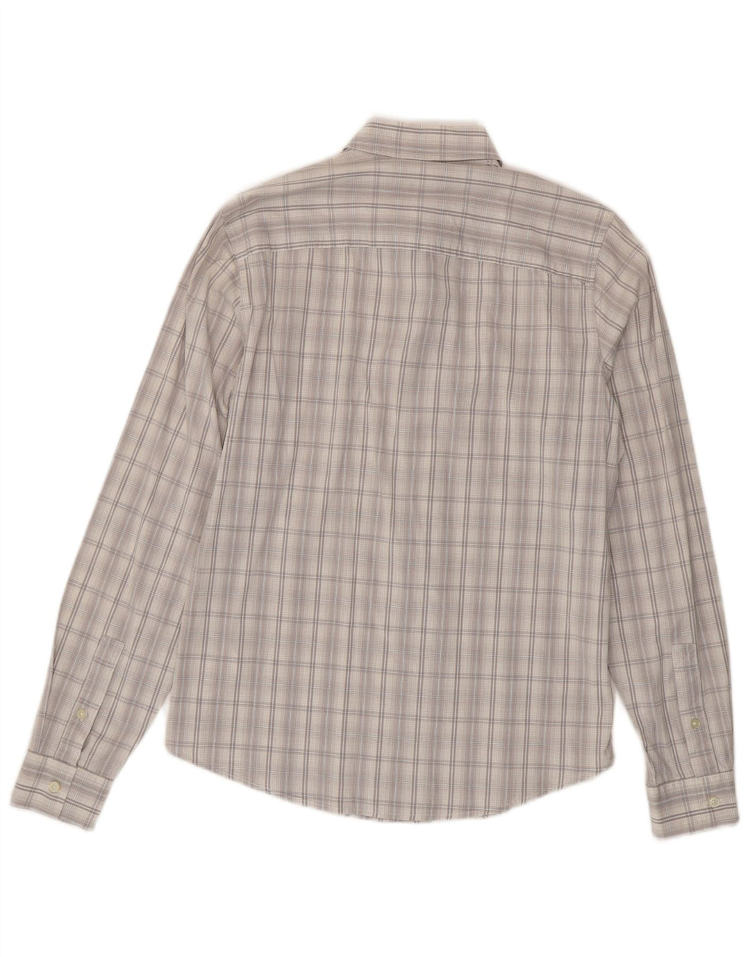Cămașă pentru bărbați Calvin Klein Jeans, bumbac cu carouri, gri mediu