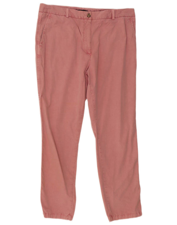 Pantaloni chino subțiri pentru femei Marks & Spencer UK 16 Large W34 L28 Pink Classic