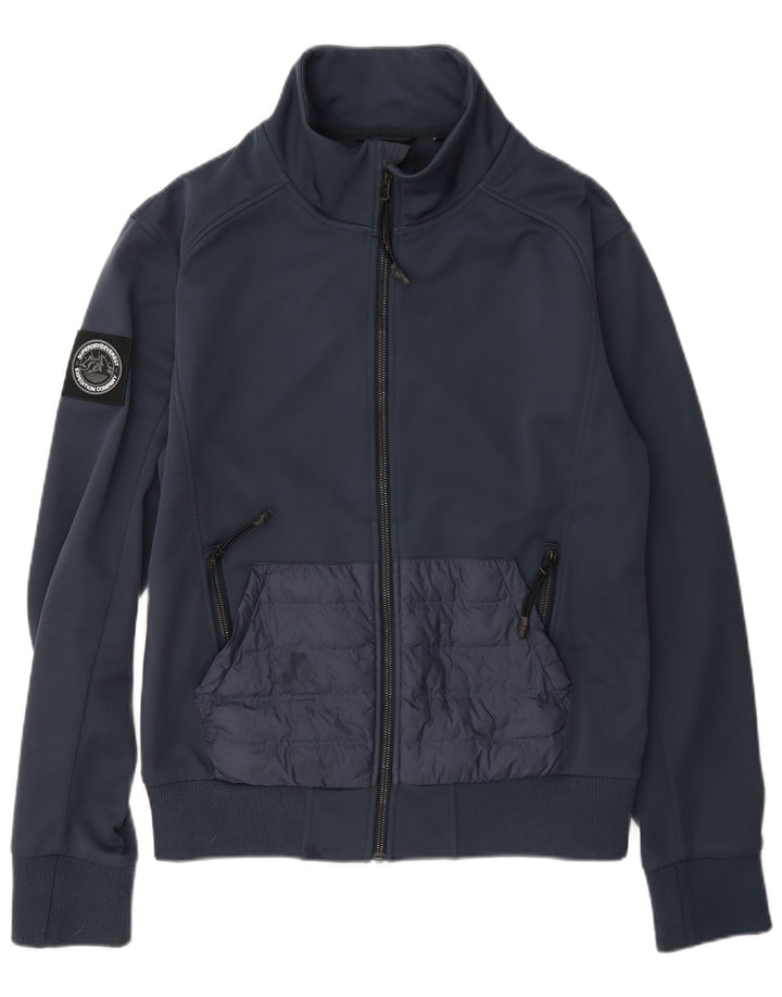 Jachetă de trening pentru bărbați Superdry, poliester, albastru mic