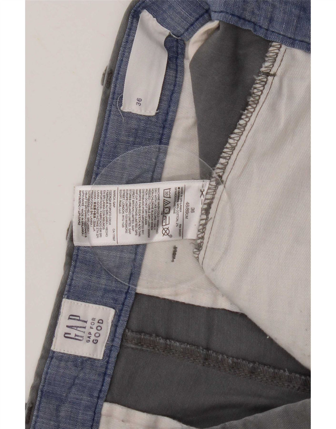 Pantaloni scurți chino pentru bărbați Gap, mari W36, bumbac albastru