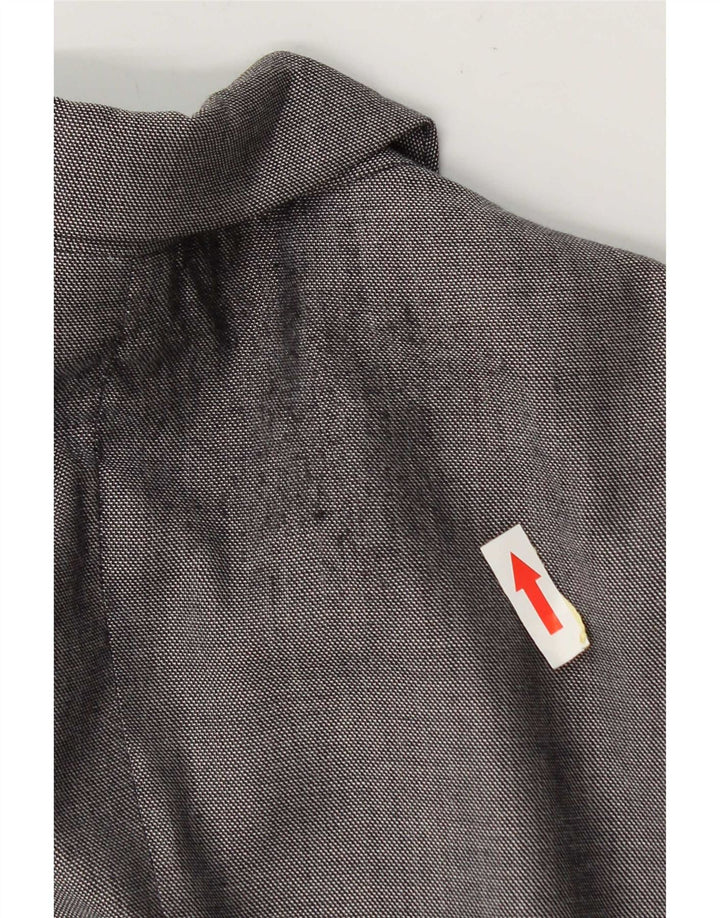 Sacou blazer pentru femei Hugo Boss cu 2 nasturi UK 12 Lână gri mediu
