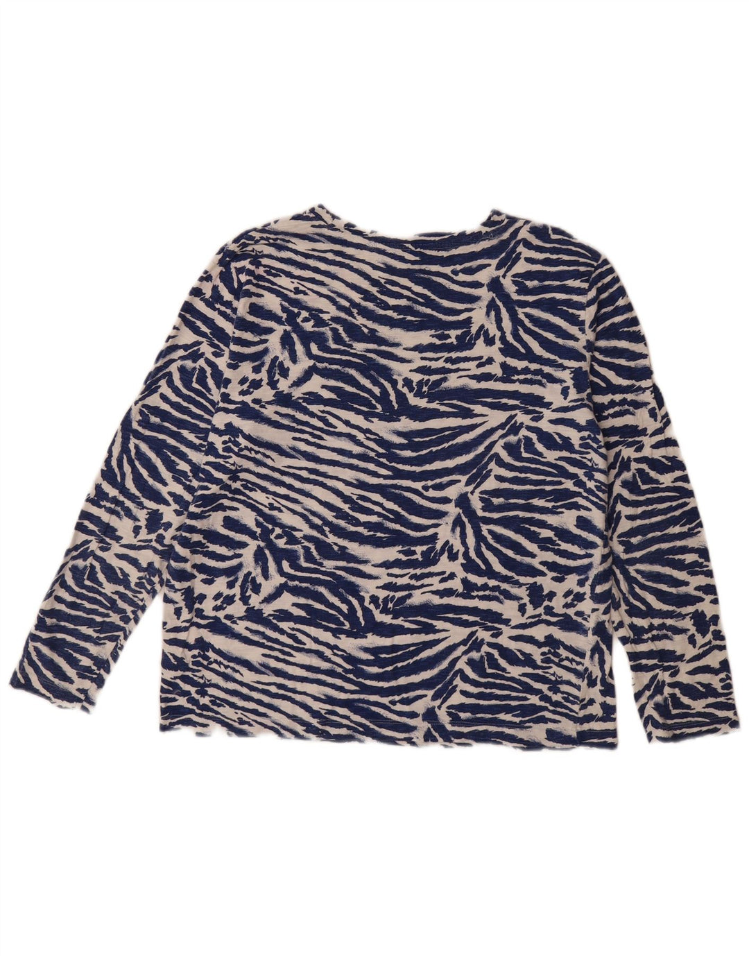 Marks & Spencer Top pentru femei cu mânecă lungă UK 12 Medium Bleumarin Animal Print