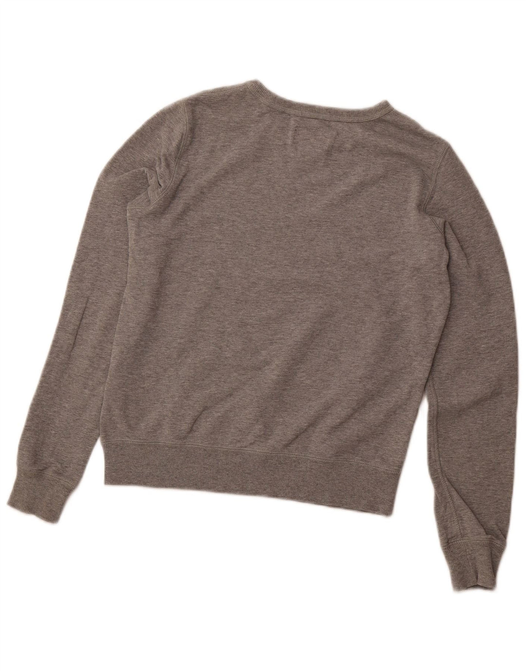CONVERSE Womens Sweatshirt Jumper UK 10 Small Grey Cotton