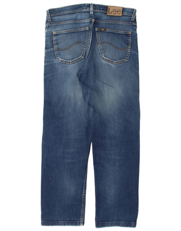Blugi Lee Brooklyn Straight pentru bărbați W33 L29 Bumbac albastru