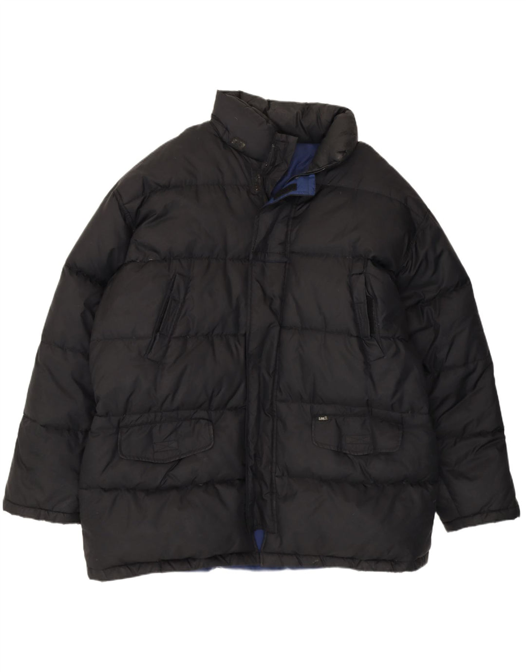 Jachetă căptușită pentru bărbați Lee UK 40 Poliester negru mare