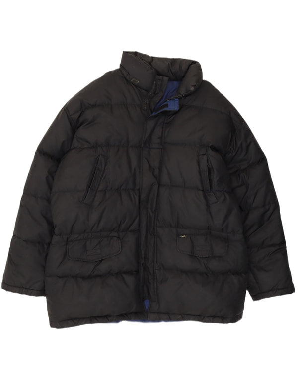 Lee Mens Padded Jacket UK 40 Large Black Polyester