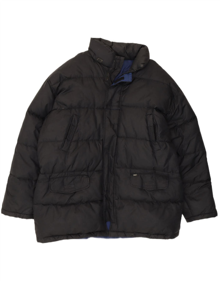 Jachetă căptușită pentru bărbați Lee UK 40 Poliester negru mare