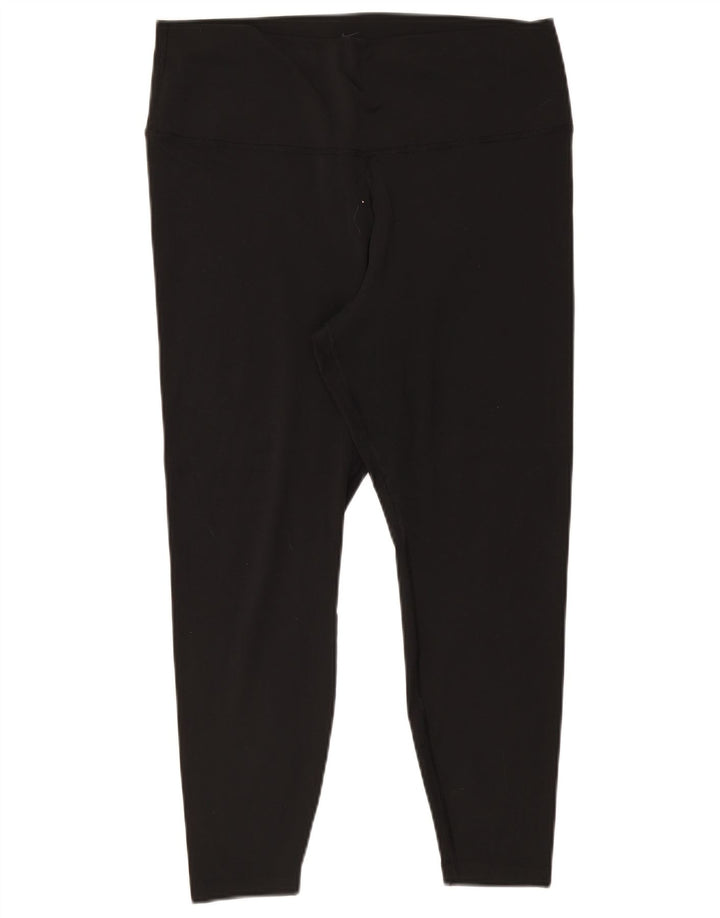 Leggings crop Nike Dri Fit pentru femei UK 18 XL Poliester negru