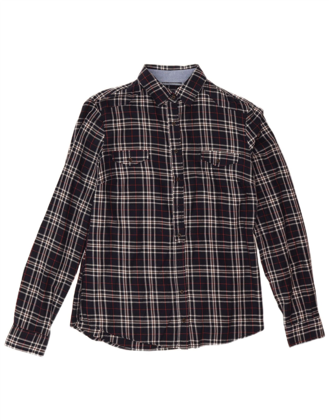 Cămașă Massimo Dutti Femei EU 38 Mic Bleumarin Check