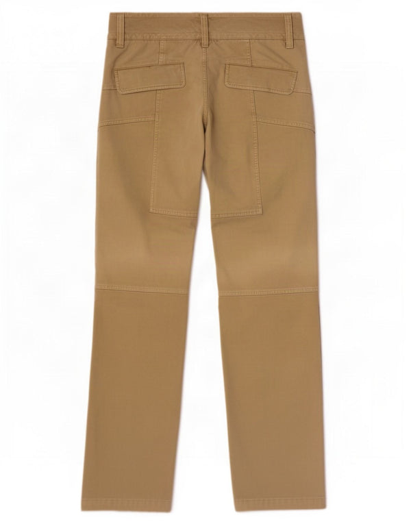 Pantaloni drepți casual pentru bărbați vintage IT 48 Medium W32 L34 Kaki Bumbac