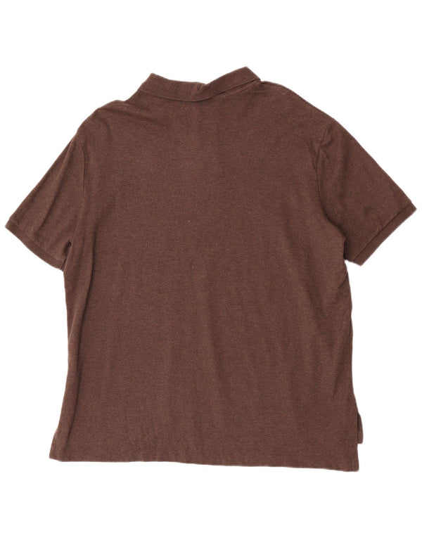 Cămașă polo Polo Ralph Lauren pentru bărbați XL, bumbac maro