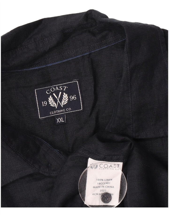 Cămașă cu mânecă scurtă pentru bărbați Coast 2XL in bleumarin