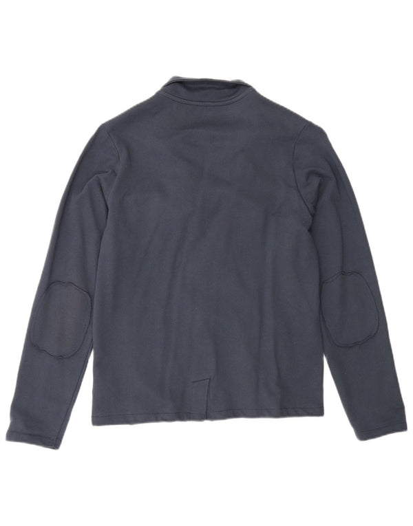 Jachetă Guess Boys cu 2 nasturi, bumbac albastru, 11-12 ani