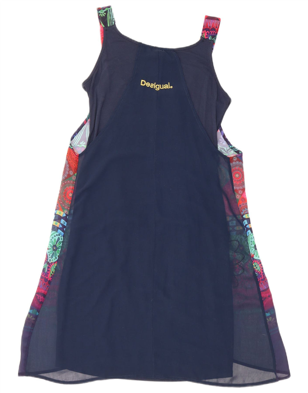 Rochie de bază fără mâneci Desigual pentru femei cu model abstract EU 34 XS bleumarin