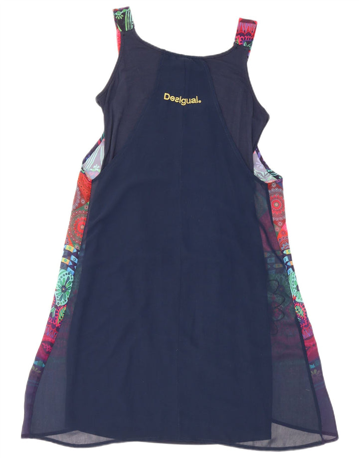 Rochie de bază fără mâneci Desigual pentru femei cu model abstract EU 34 XS bleumarin
