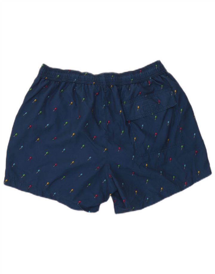 Pantaloni scurți de înot pentru bărbați Paul Smith, cu model abstract, poliester mari bleumarin