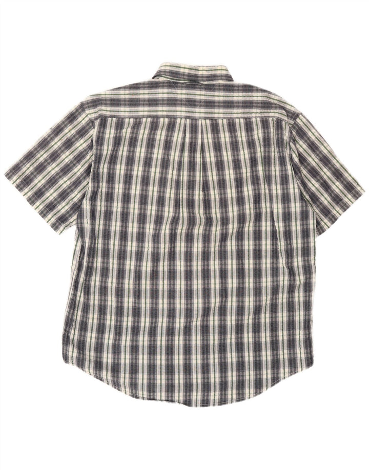 Cămașă cu mânecă scurtă pentru bărbați Tommy Hilfiger, XL, gri cu carouri