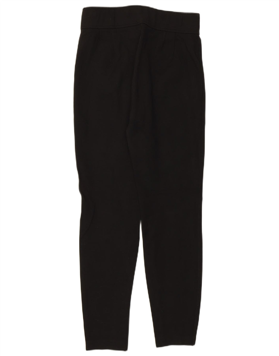 Pantaloni tăiați pentru femei, skinny, cu talie înaltă, L28 L27, viscoză neagră