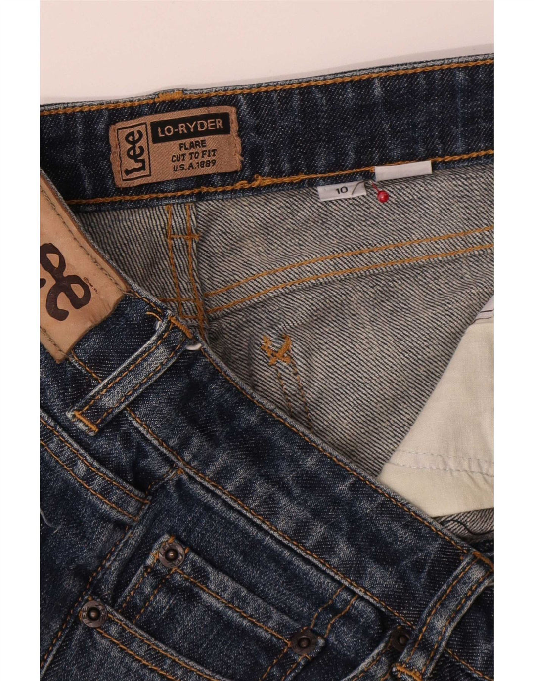 Blugi evazați Ryder Lee pentru femei US 10 Large W30 L32 Bleumarin